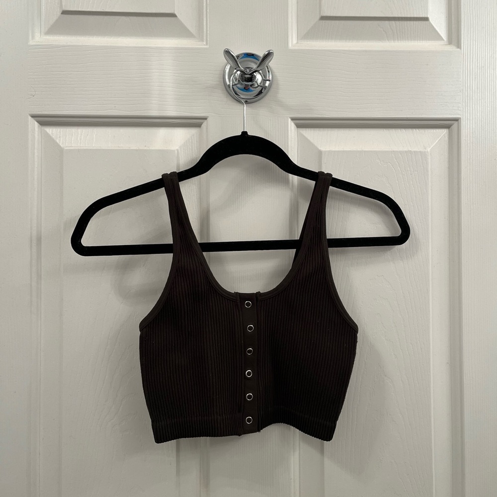 Aerie ribbed bra top